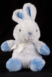 Carters Just One Year JOY Bunny Rabbit Blue Plush Lovey